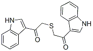 1-(1H-INDOL-3-YL)-2-[2-(1H-INDOL-3-YL)-2-OXO-ETHYLSULFANYL]-ETHANONE Structure