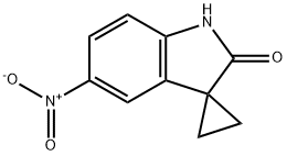 5'-Nitro-1',2'-dihydrospiro[cyclopropane-1,3'-indole]-2'-one,1399654-82-0,结构式