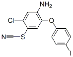 4-Amino-2-chloro-5-(4-iodophenoxy)phenyl thiocyanate,13997-32-5,结构式