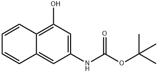 CarbaMic acid, (4-hydroxy-2-naphthalenyl)-, 1,1-diMethylethyl ester Structure