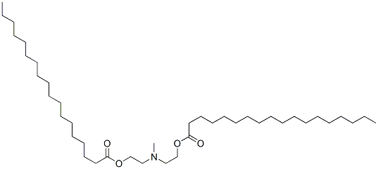 ジオクタデカン酸メチルイミノビス(2,1-エタンジイル) 化学構造式