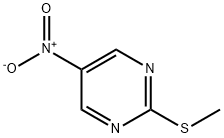 Pyrimidine, 2-(methylthio)-5-nitro- (8CI,9CI) 化学構造式