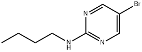 5-ブロモ-2-ブチルアミノピリミジン 化学構造式