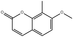 7-METHOXY-8-METHYL-CHROMEN-2-ONE Struktur