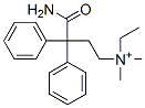 N-(3,3-Diphenyl-3-carbamoylpropyl)-N,N-dimethylethanaminium Structure
