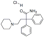 alpha,alpha-diphenylpiperidine-1-butyramide monohydrochloride Structure