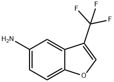 3-(三氟甲基)苯并呋喃-5-胺, 1400764-32-0, 结构式