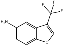 3-(Trifluoromethyl)benzofuran-5-amine Struktur