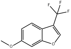 6-甲氧基-3-(三氟甲基)苯并呋喃, 1400764-54-6, 结构式