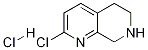 2-Chloro-5,6,7,8-tetrahydro-[1,7]naphthyridine hydrochloride 化学構造式