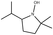 Pyrrolidine, 1-hydroxy-2,2-dimethyl-5-(1-methylethyl)- (9CI) Structure