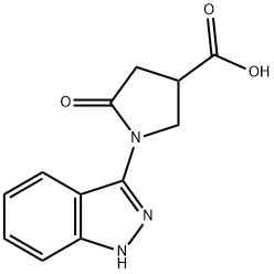 1-(1H-吲唑-3-基)-5-氧代吡咯烷-3-羧酸, 1401319-18-3, 结构式