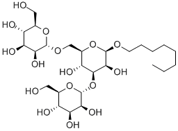n-Octyl 3,6-Di-O-(a-D-mannopyranosyl)-b-D-mannopyranoside 化学構造式
