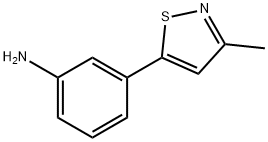 3-(3-甲基异噻唑-5-基)苯胺 结构式