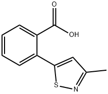 2-(3-Methyl-isothiazol-5-yl)-benzoic acid 化学構造式