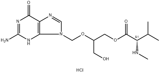 N-Methyl Valganciclovir Hydrochloride 化学構造式
