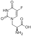 5-氟代尿嘧啶丙氨酸, 140187-23-1, 结构式