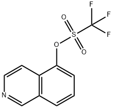 三氟-甲烷磺酸异喹啉-5-基酯 结构式
