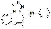 But-3-en-2-one, 4-phenylamino-3-(1-phenyl-5-tetrazolyl)-,140215-50-5,结构式