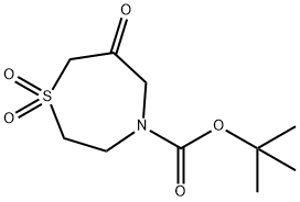 tert-butyl 6-oxo-1,4-thiazepane-4-carboxylate 1,1-dioxide,140217-84-1,结构式