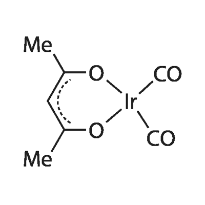 (ACETYLACETONATO)DICARBONYLIRIDIUM(I) Structure