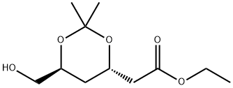 2,4-二脱氧-3,5-O-(1-甲基亚乙基)-D-赤式己糖酸乙酯,140235-40-1,结构式
