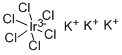 六氯铱(III)酸钾, 14024-41-0, 结构式