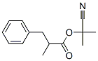 2-Methyl-3-phenylpropionic acid 1-cyano-1-methylethyl ester Structure