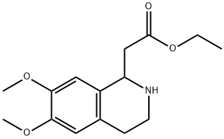 1-Isoquinolineacetic acid, 1,2,3,4-tetrahydro-6,7-dimethoxy-, ethyl ester