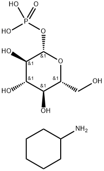 B-D-GLUCOSE 1-PHOSPHATE BIS(CYCLOHEXYLAM Structure