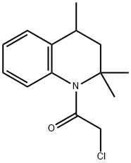 2-氯-1-(2,2,4-三甲基-3,4-二氢-2H-喹啉-1-基)-乙酮 结构式
