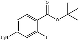 叔-丁基 4-氨基-2-氟苯甲酸, 140373-77-9, 结构式