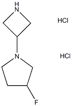 1-(azetidin-3-yl)-3-fluoropyrrolidine dihydrochloride Struktur