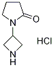 1-(Azetidin-3-yl)pyrrolidin-2-one  hydrochloride Structure