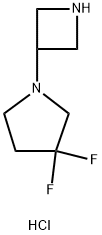 1-(氮杂环丁烷-3-基)-3,3-二氟吡咯烷二盐酸盐, 1403766-97-1, 结构式
