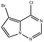 4-Chloro-5-broMopyrrolo[1,2-f][1,2,4]triazine Struktur