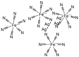 tetrasilver hexacyanoferrate Struktur