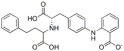 N-(1-carboxy-3-phenylpropyl)phenylalanine-4-aminobenzoate Structure