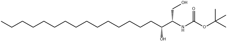 N-[(1S,2R)-2-Hydroxy-1-(hydroxyMethyl)heptadecyl]carbaMic Acid 1,1-DiMethylethyl Ester Struktur