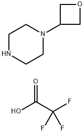 1-(氧杂环丁-3-醇)哌嗪双三氟醋酸盐 结构式