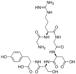 glycyl-arginyl-glycyl-aspartyl-seryl-tyrosine 结构式