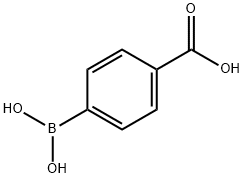 4-羧基苯硼酸,14047-29-1,结构式
