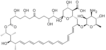 Amphotericin B, 8,9-dideoxy-10-hydroxy-7-oxo-,1405-90-9,结构式
