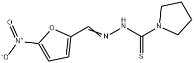 1-(5-Nitrofurfurylidene)-2-(1-pyrrolidinylcarbonothioyl)hydrazine Structure