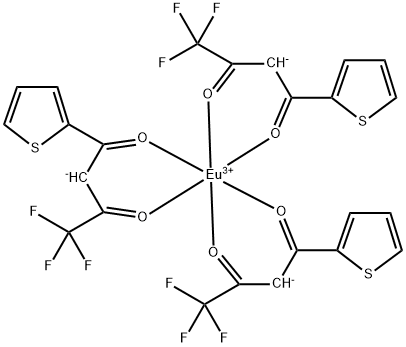 三(4,4,4-三氟-1-(2-噻吩)-1,3-丁二酮)铕,14054-87-6,结构式
