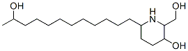 6-(11-hydroxydodecyl)-2-(hydroxymethyl)piperidin-3-ol Structure