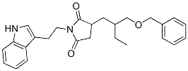 2-[2-[(Benzyloxy)methyl]butyl]-N-[2-(1H-indol-3-yl)ethyl]succinimide,14058-66-3,结构式