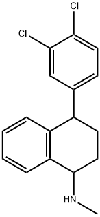 4(3,4-DICHLOROPHENYL)1,2,3,4-TETRAHYDRO-N-METHYL-1-NAPHTHALENE AMINE RACEMATE Struktur