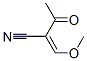 Butanenitrile, 2-(methoxymethylene)-3-oxo- (9CI) Structure