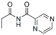 Pyrazinecarboxamide,  N-(1-oxopropyl)-  (9CI) Structure